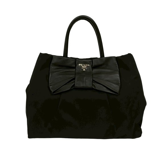 PRADA Black Leather Tote Bag - Picture 1 of 10